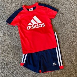 Adidas short and shirt set